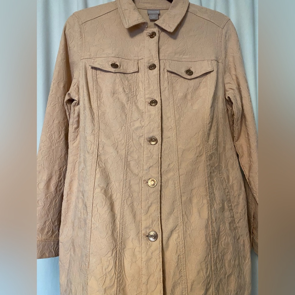 Chico's Beige Floral Pattern Blouse - Picture 5 of 15
